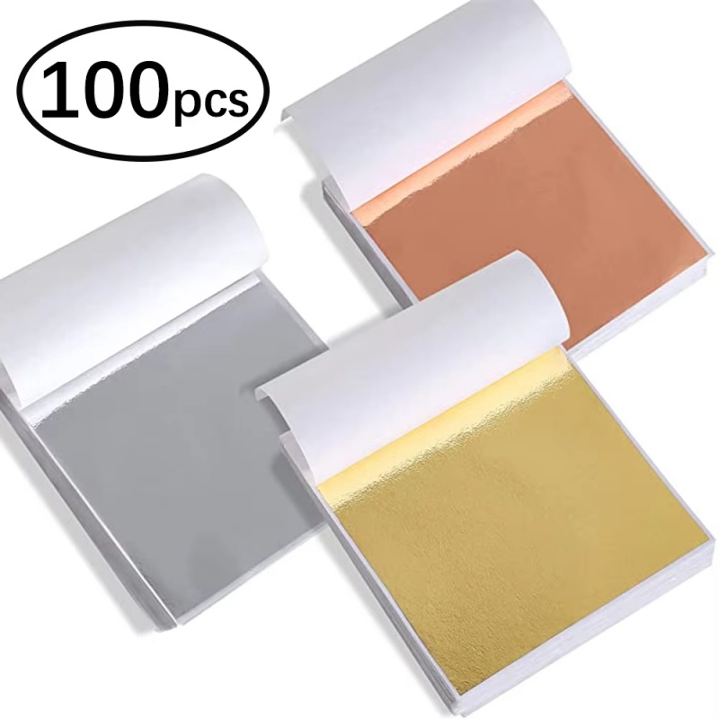 Resin Art Anniversary Gift - 100pcs Imitation Gold Sliver Copper Foil