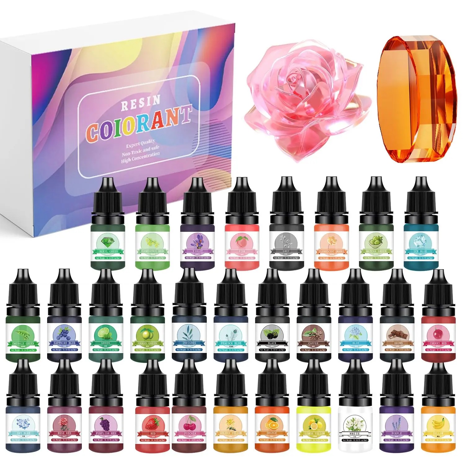 30Colors 5ml Epoxy Resin Pigme - Resin Dye Opaque review and price