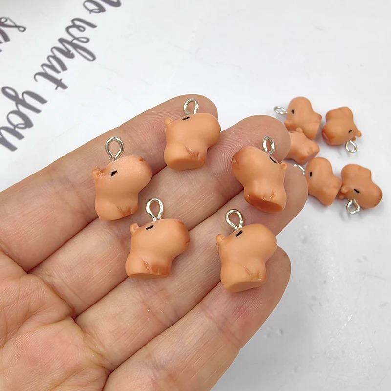 10pcs Cute Small Capybara Char - Resin Art Engagement review and price