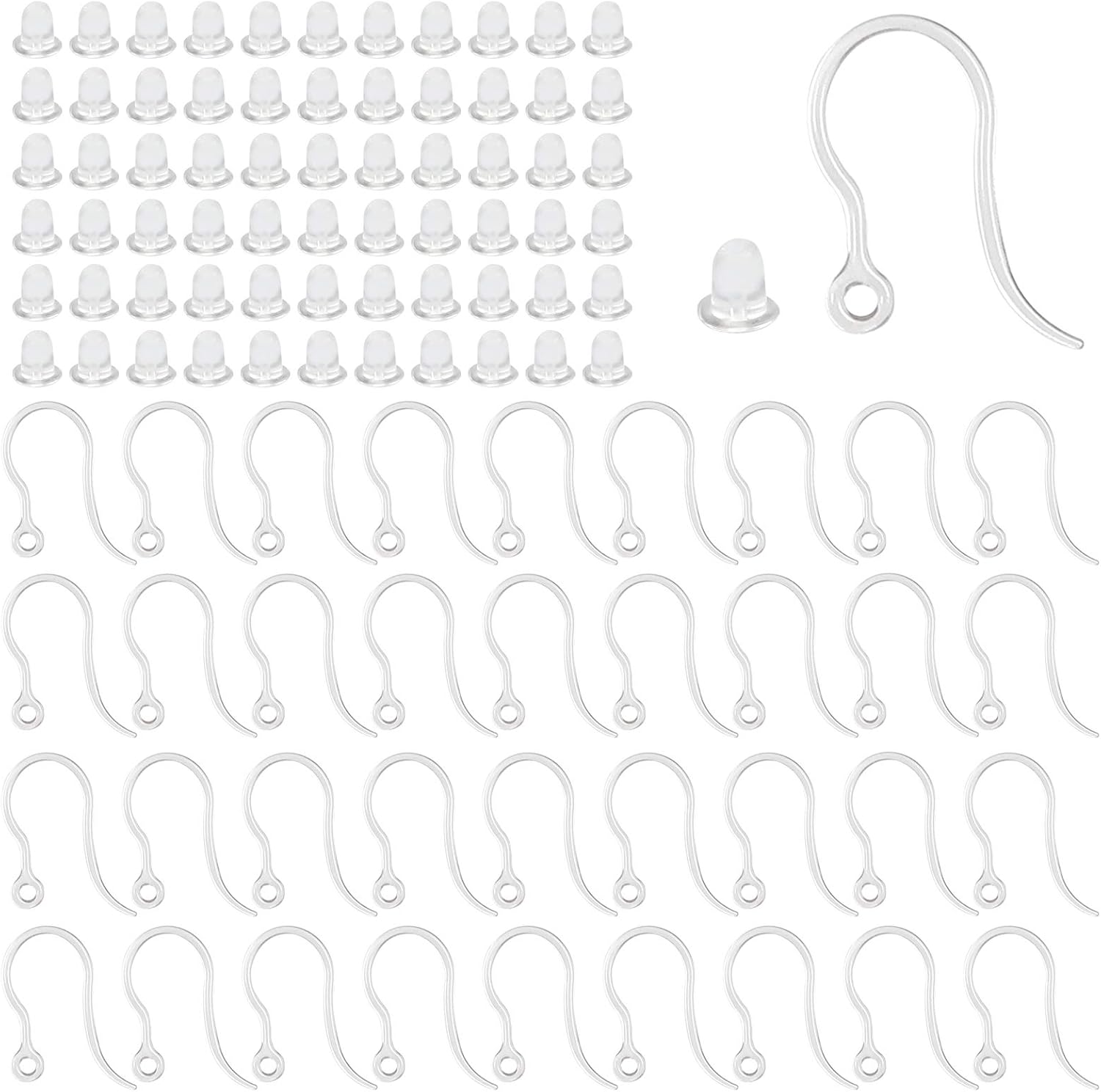 40pcs Clear Plastic Earring Ho - Resin Art Engagement review and price