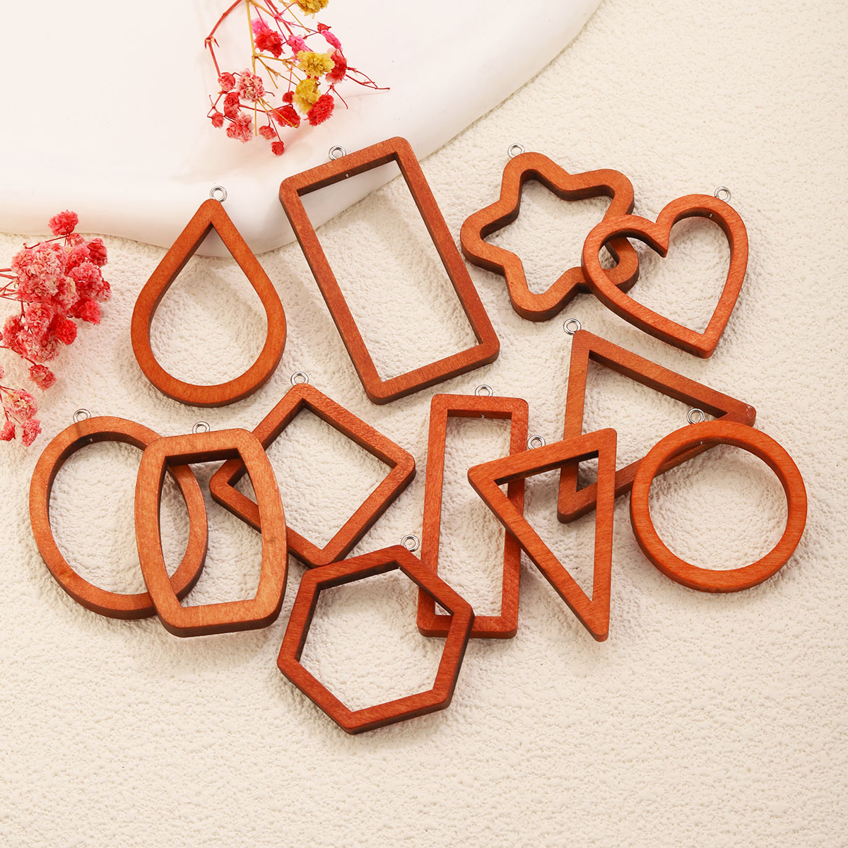 10PCS Triangle Rectangle Wood  - Resin Art Engagement review and price