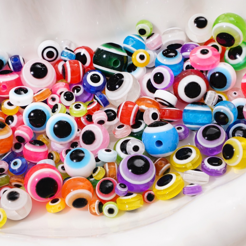 25pcs 12mm Resin Evil Eye Bead - Resin Art Necklace review and price