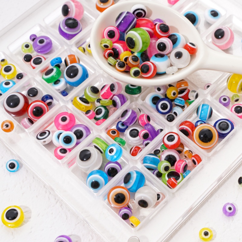 25pcs 12mm Resin Evil Eye Bead - Resin Art Necklace review and price