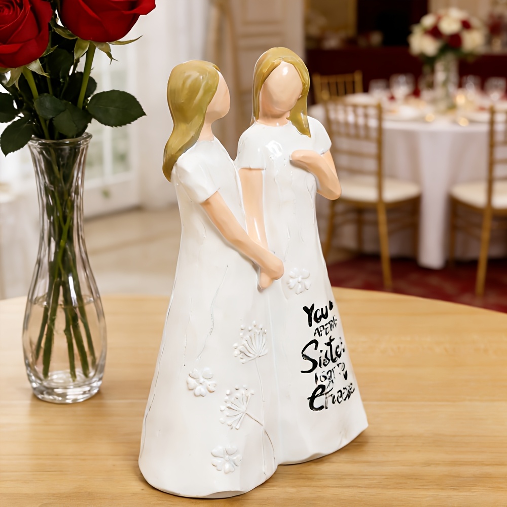 1pc Heartfelt Sister Figurine  - Resin Art Anniversary Gift review and price